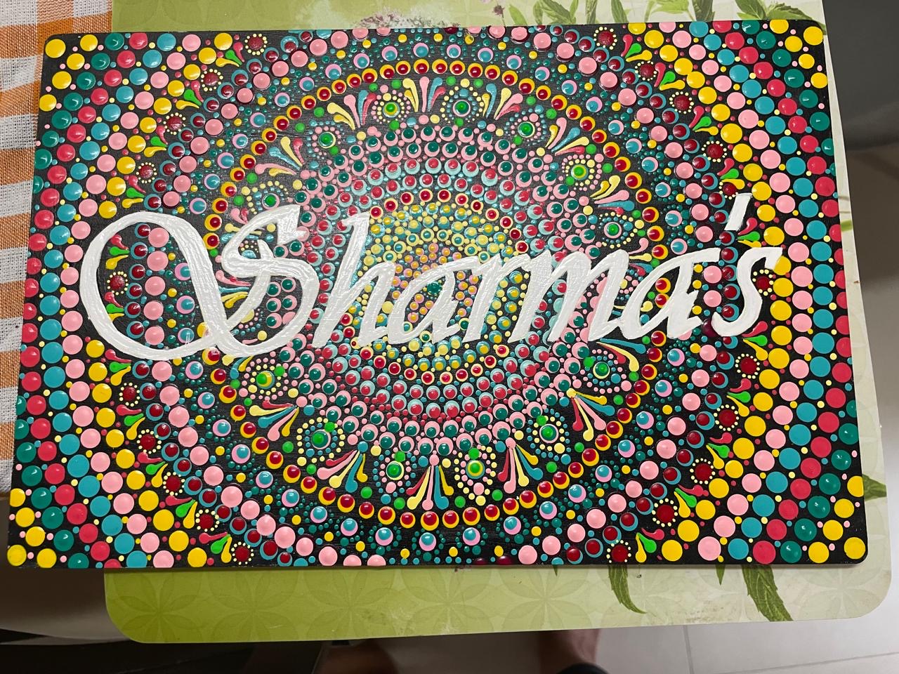 Custom made name plate