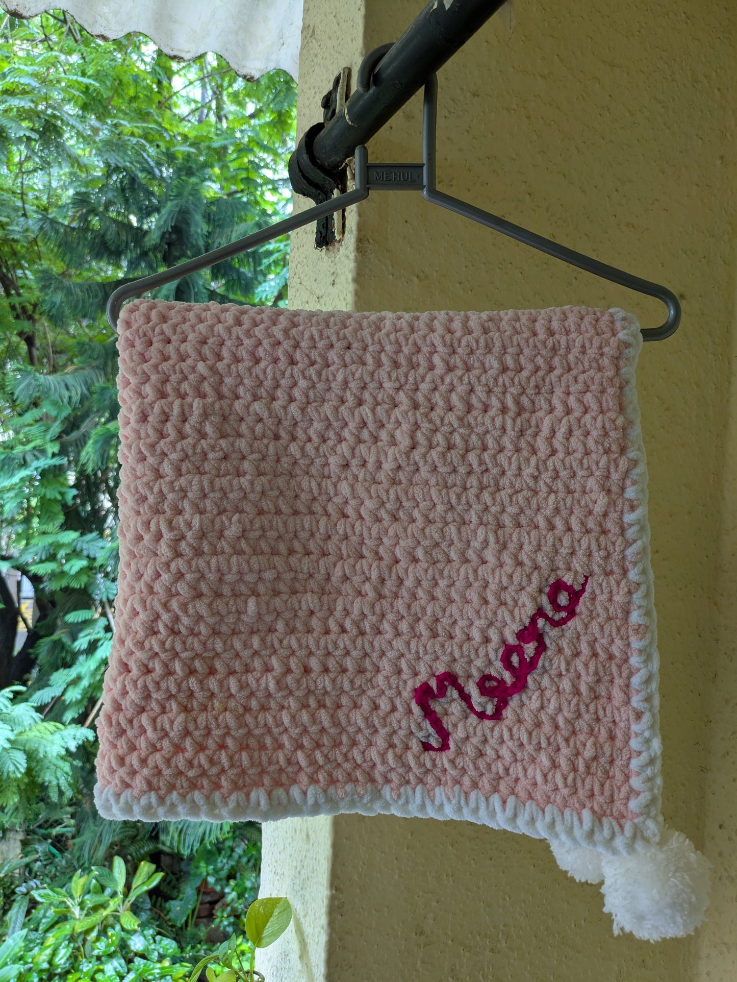 Handmade Baby Gift Set – Cozy Blanket, Beanie Hat & Booties