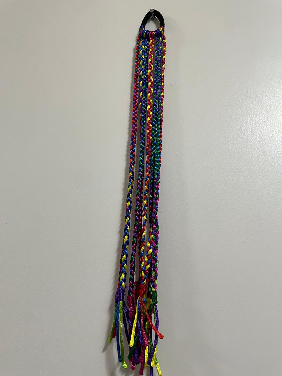 Colorful hair braids