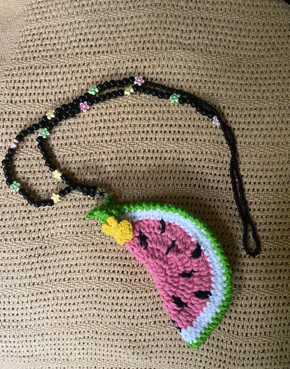 Summer Slice Crochet Glasses Holder